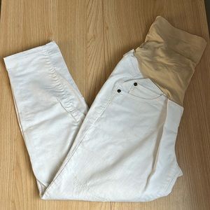 A:Glow Maternity Crop Pants - White - size 8